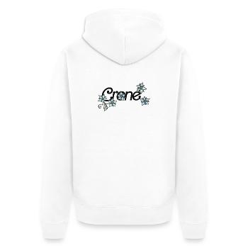 Vigne florale de grue - Veste à capuche bio Premium Unisexe - blanc - Dos - Thijin (182cm)