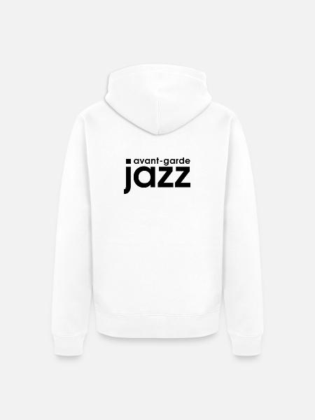avantgarde jazz - Unisex Premium Organic Zip Hoodie - white