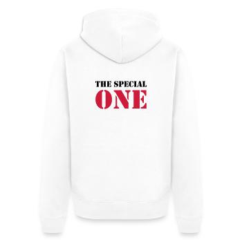 The Special One - Veste à capuche bio Premium Unisexe - blanc - Dos - Thijin (182cm)