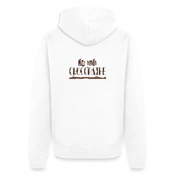 Je suis chocopathe - Veste à capuche bio Premium Unisexe - blanc - Dos - Thijin (182cm)