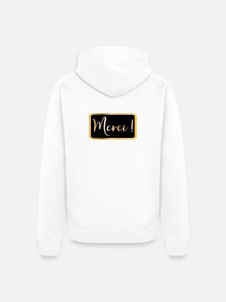 Danke - Danke AESTHETIC - Unisex Premium Bio Zip Hoodie - Weiß