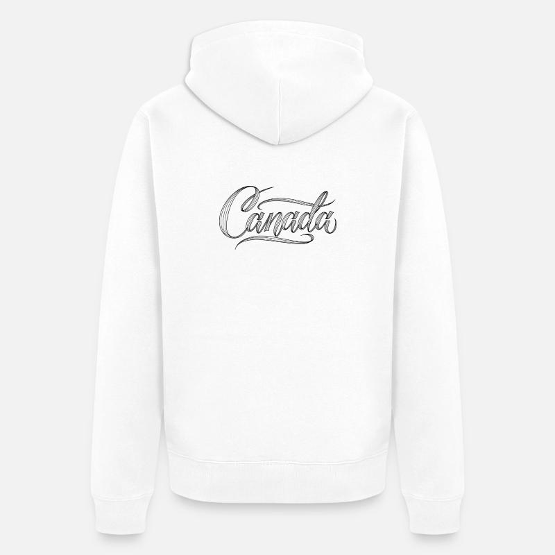 Canada - Veste à capuche bio Premium Unisexe - blanc