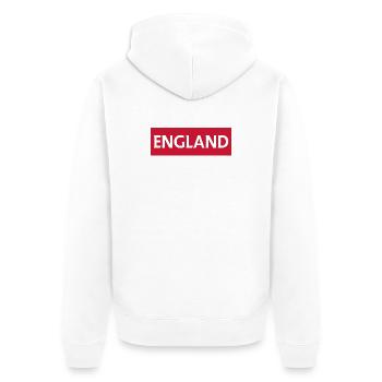 England Skyline der Stadt Sunderland - Unisex Premium Bio Zip Hoodie - Weiß - Hinten - Thijin (182cm)