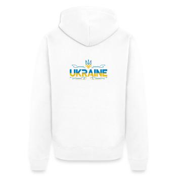 Écusson du circuit Ukraine - Veste à capuche bio Premium Unisexe - blanc - Dos - Thijin (182cm)