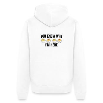 Vous savez pourquoi je suis ici : l’évier de Thanksgiving - Veste à capuche bio Premium Unisexe - blanc - Dos - Thijin (182cm)
