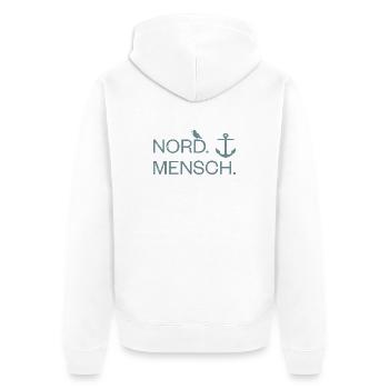 Nordmensch - Veste à capuche bio Premium Unisexe - blanc - Dos - Thijin (182cm)