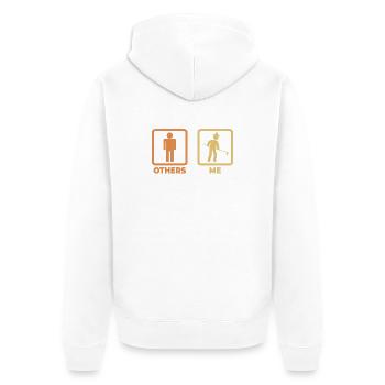 Moi en tant qu’agriculteur - Veste à capuche bio Premium Unisexe - blanc - Dos - Thijin (182cm)