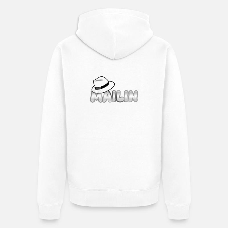 Le mailin comme prénom - Veste à capuche bio Premium Unisexe - blanc