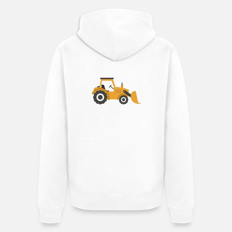 Bêcheur - Veste à capuche bio Premium Unisexe - blanc