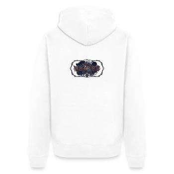 Boussole Nordstern Mythos - Veste à capuche bio Premium Unisexe - blanc - Dos - Thijin (182cm)