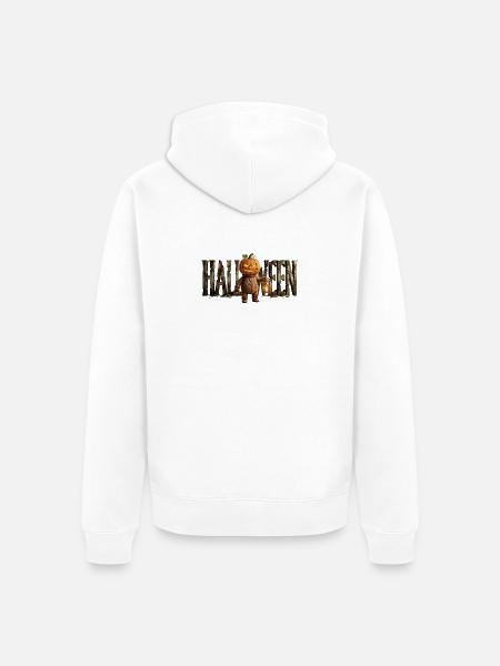 Herr Kürbis - Unisex Premium Bio Zip Hoodie - Weiß
