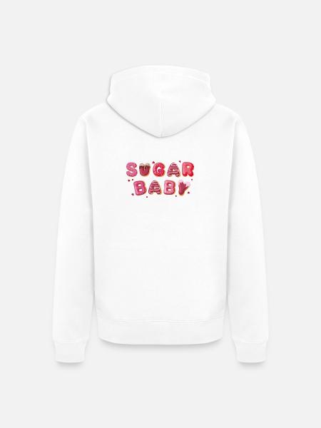 Zuckersüßes Baby - Unisex Premium Bio Zip Hoodie - Weiß