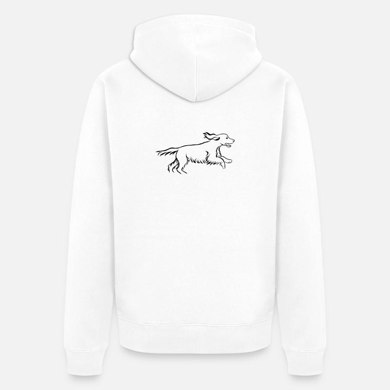 Cocker - Veste à capuche bio Premium Unisexe - blanc