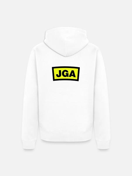 Bachelor Party - Emblem - Unisex Premium Organic Zip Hoodie - white