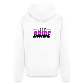 Équipe Bride - Veste à capuche bio Premium Unisexe - blanc - Dos - Thijin (182cm)