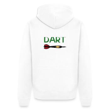 Conception de la flèche cible DART - Veste à capuche bio Premium Unisexe - blanc - Dos - Thijin (182cm)