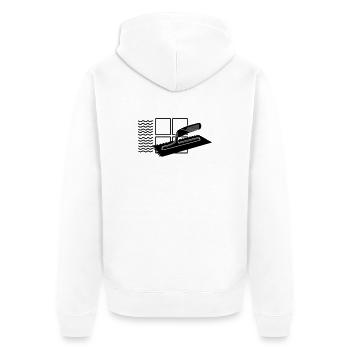 Logo de Tiler - Veste à capuche bio Premium Unisexe - blanc - Dos - Thijin (182cm)