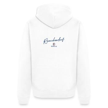 Reinickendorf - Drapeau de Berlin - Ours de Berlin - Veste à capuche bio Premium Unisexe - blanc - Dos - Thijin (182cm)