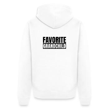 Petit-enfant préféré - Veste à capuche bio Premium Unisexe - blanc - Dos - Thijin (182cm)