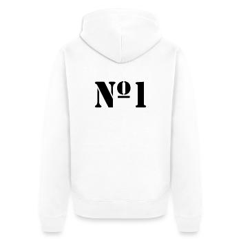 2541614 15062640 no1 - Veste à capuche bio Premium Unisexe - blanc - Dos - Thijin (182cm)