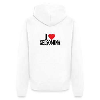 t-shirt J’adore l’idée cadeau Gelsomina - Veste à capuche bio Premium Unisexe - blanc - Dos - Thijin (182cm)