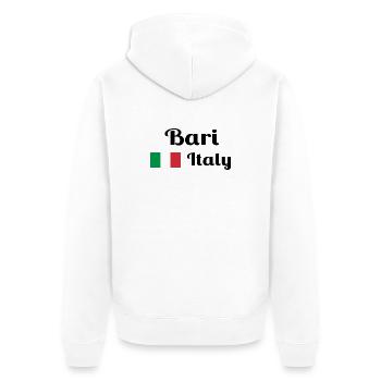 Bari Italia - Stylish prints - Unisex Premium Organic Zip Hoodie - white - Back - Thijin (182cm)