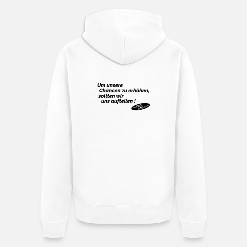 Augmenter les opportunités - Veste à capuche bio Premium Unisexe - blanc