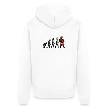 T-shirt Père Noël drôle cadeau de Noël - Veste à capuche bio Premium Unisexe - blanc - Dos - Thijin (182cm)