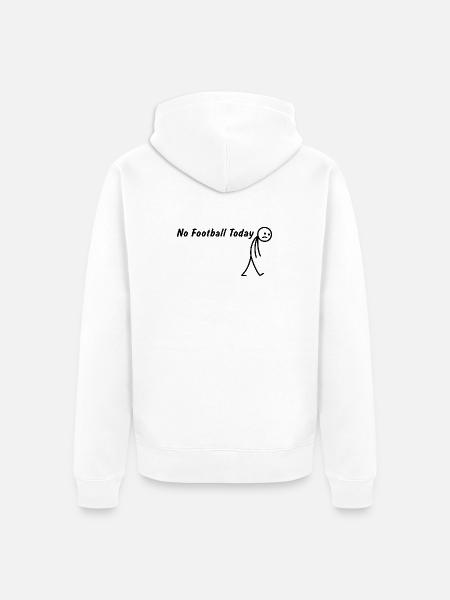 Heute kein Fußball Fussball - Unisex Premium Bio Zip Hoodie - Weiß