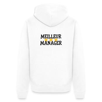 Meilleur Manager - Veste à capuche bio Premium Unisexe - blanc - Dos - Thijin (182cm)