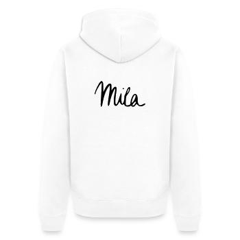 Mila - Veste à capuche bio Premium Unisexe - blanc - Dos - Thijin (182cm)