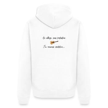 La mauvaise réputation - Veste à capuche bio Premium Unisexe - blanc - Dos - Thijin (182cm)