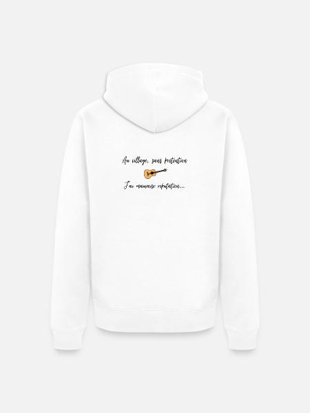 La mauvaise réputation - Veste à capuche bio Premium Unisexe - blanc
