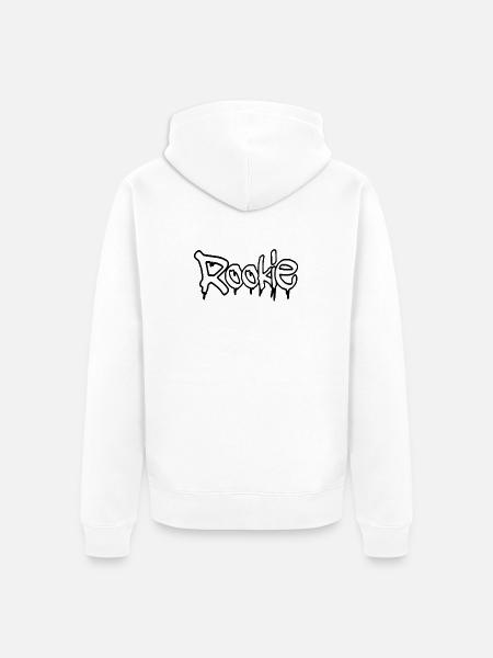 Graffiti-Stil Anfänger-Textdesign - Unisex Premium Bio Zip Hoodie - Weiß