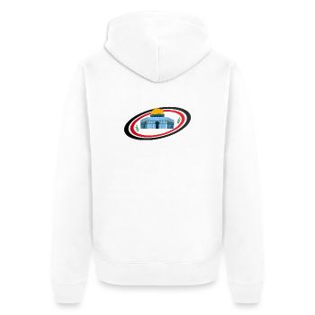 Jerusalem Moschee Quds Sakhra - Unisex Premium Bio Zip Hoodie - Weiß - Hinten - Thijin (182cm)