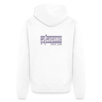 Génial depuis 2006 - Veste à capuche bio Premium Unisexe - blanc - Dos - Thijin (182cm)
