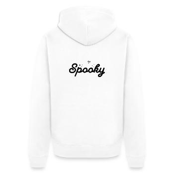 Conception de chemise d’Halloween fantôme ludique - Veste à capuche bio Premium Unisexe - blanc - Dos - Thijin (182cm)