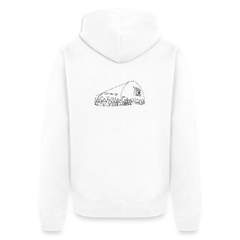 Preserve Centerhallen - Veste à capuche bio Premium Unisexe - blanc - Dos - Thijin (182cm)