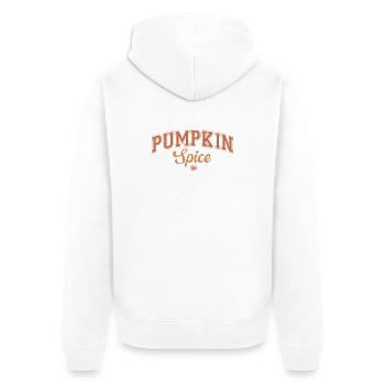 Pumpkin Spice Lettrage Vintage - Veste à capuche bio Premium Unisexe - blanc - Dos - Thijin (182cm)