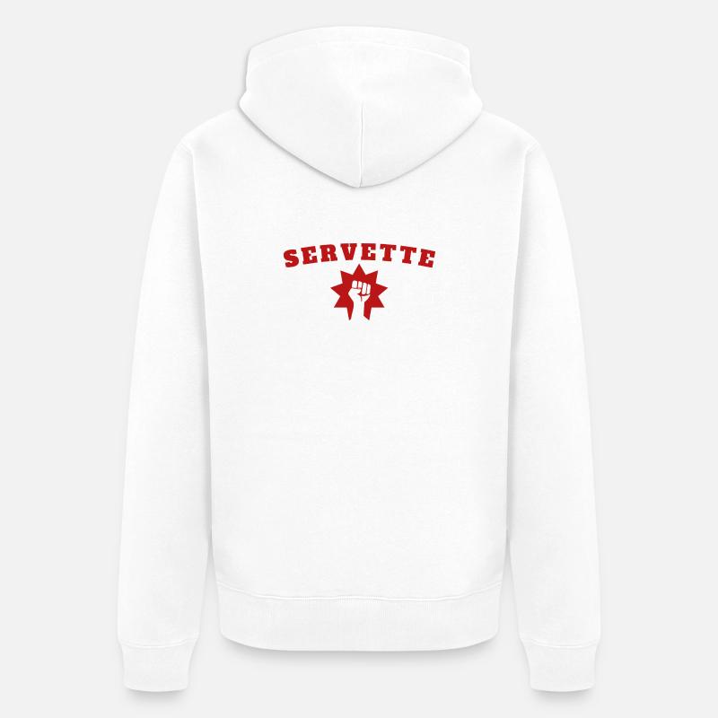 Servette - Veste à capuche bio Premium Unisexe - blanc