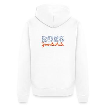 Espace Enfant de l’école primaire 2026 - Veste à capuche bio Premium Unisexe - blanc - Dos - Thijin (182cm)