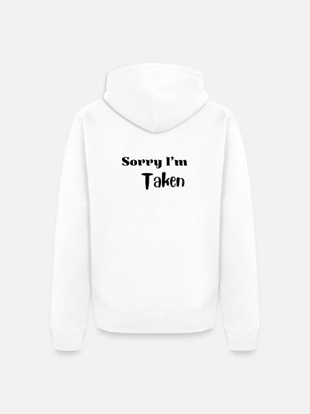 Funny Valentine Love Shirt - Unisex Premium Organic Zip Hoodie - white