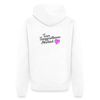 Équipe de jeune fille - Veste à capuche bio Premium Unisexe - blanc - Dos - Thijin (182cm)
