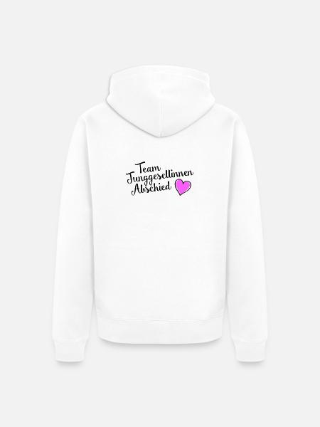 junggesellinnenabschied Team - Unisex Premium Bio Zip Hoodie - Weiß
