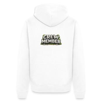 Membres de l’équipe - Veste à capuche bio Premium Unisexe - blanc - Dos - Thijin (182cm)