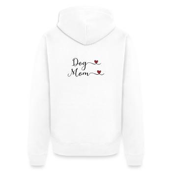 Chiens Maman - Veste à capuche bio Premium Unisexe - blanc - Dos - Thijin (182cm)