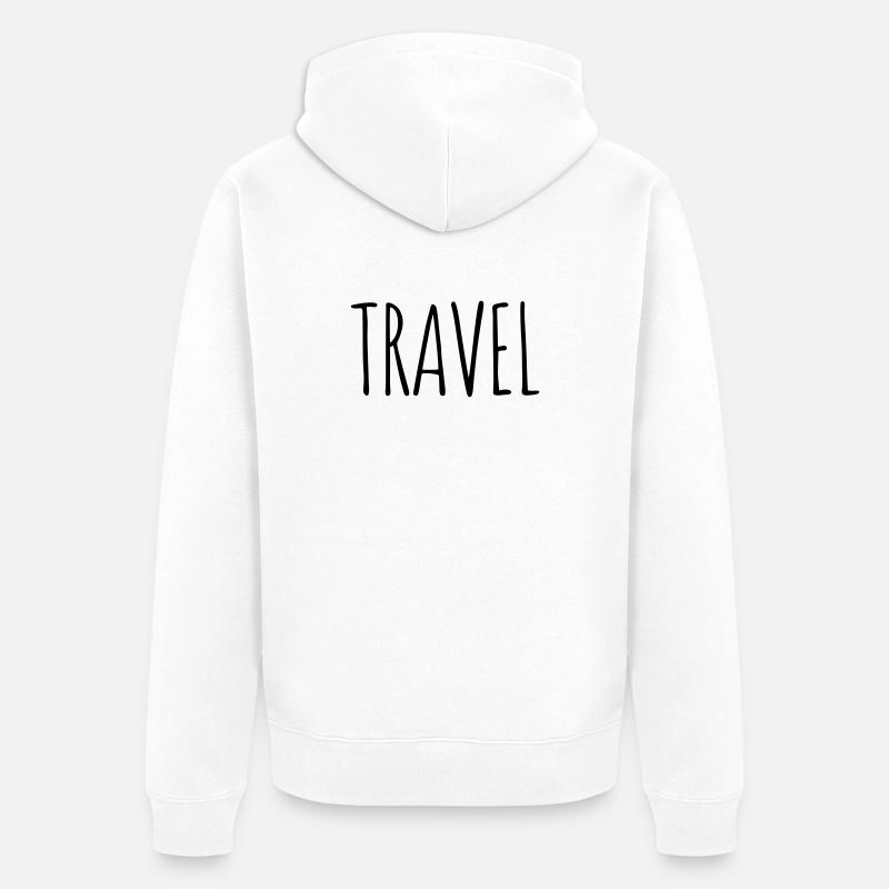 Voyager - Veste à capuche bio Premium Unisexe - blanc