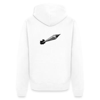 Crayon - Veste à capuche bio Premium Unisexe - blanc - Dos - Thijin (182cm)