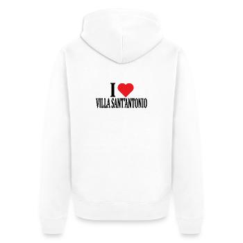 T-shirt J’adore Villa Sant Antonio Sardaigne - Veste à capuche bio Premium Unisexe - blanc - Dos - Thijin (182cm)