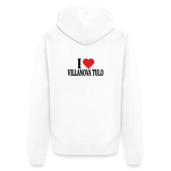 t-shirt J’adore Villanova Tulo t-shirt Sardaigne - Veste à capuche bio Premium Unisexe - blanc - Dos - Thijin (182cm)